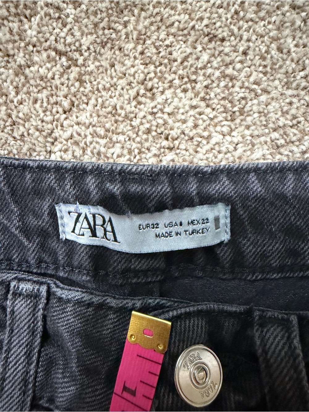 Zara Black High Waist Straight-Leg Women’s Ankle Denim Jeans Size 25 (0) - Picture 9 of 10